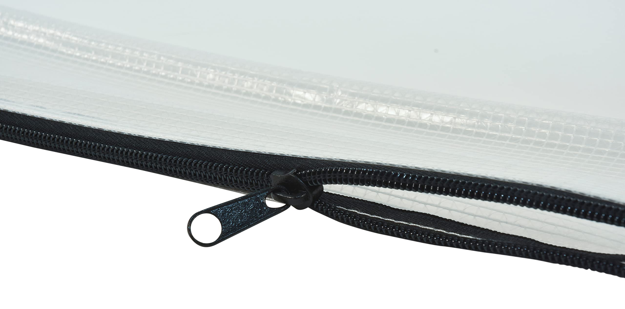 Sax Mesh Tool Case Pouches, 3 x 14 inches, Clear with Black Trim, Pack of 10 - Image 8